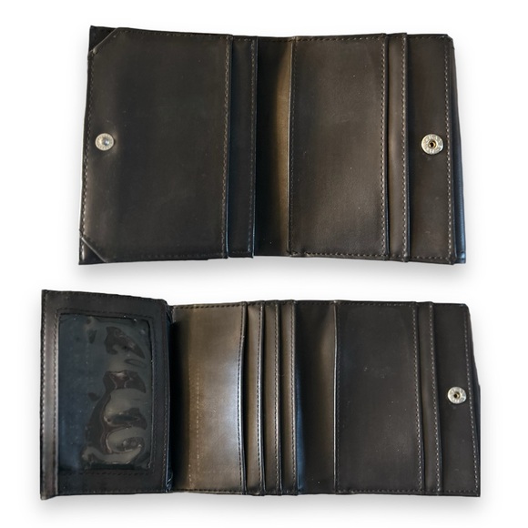 ESPRIT Chocolate Brown Pebbled Leather Trifold Compact Wallet - Picture 13 of 13